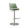 Reagan Sea Foam Green and Silver Adjustable Stool by TOV Furniture
