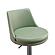 Reagan Sea Foam Green and Silver Adjustable Stool by TOV Furniture