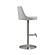 Reagan White and Silver Adjustable Stool by TOV Furniture