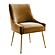 Beatrix Cognac Velvet Side Chair by TOV Furniture