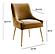 Beatrix Cognac Velvet Side Chair by TOV Furniture