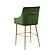 Beatrix Green Velvet Counter Stool - Gold Legs by TOV Furniture