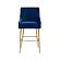 Beatrix Navy Velvet Counter Stool - Gold Legs by TOV Furniture