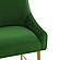 Beatrix Green Velvet Bar Stool - Gold Legs by TOV Furniture