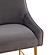 Beatrix Dark Gray Velvet Counter Stool - Gold Legs by TOV Furniture