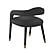 Lucia Black Velvet Dining Chair by TOV Furniture