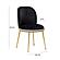 Harley Black Velvet Dining Chair by TOV Furniture