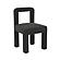 Hazel Black Boucle Dining chair by TOV Furniture