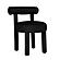Carmel Black Velvet Dining Chair by TOV Furniture