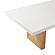 Madeline White Gloss & Natural Ash Dining Table by TOV Furniture