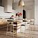 Liliana Taupe Performance Velvet Counter Stool by TOV Furniture