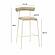 Liliana Taupe Performance Velvet Bar Stool by TOV Furniture