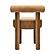 Carmel Cognac Velvet Dining Chair by TOV Furniture
