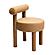 Carmel Cognac Velvet Dining Chair by TOV Furniture