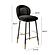 Hailey Charcoal Grey Velvet Counter Stool by TOV Furniture