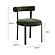Margaret Forest Green Chenille Bolster Back Dining Chair by TOV Furniture