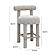 Carmel Black & White Boucle Counter Stool by TOV Furniture