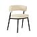 Maxine Cream Vegan Leather Dining Chair by TOV Furniture