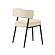 Maxine Cream Vegan Leather Dining Chair by TOV Furniture