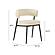 Maxine Cream Vegan Leather Dining Chair by TOV Furniture