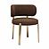 Margaret Chocolate Brown Boucle Dining Chair by TOV Furniture