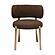 Margaret Chocolate Brown Boucle Dining Chair by TOV Furniture