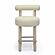 Carmel Cream Boucle and Solid Wood Counter Stool by TOV Furniture