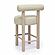 Carmel Cream Boucle and Solid Wood Counter Stool by TOV Furniture