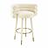 Betty Cream Velvet Barstool by TOV Furniture