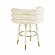Betty Cream Velvet Counter Stool by TOV Furniture