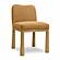 Tiara Cognac Performance Velvet Oak Dining Chair by TOV Furniture
