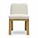 Tiara Cream Performance Velvet Oak Dining Chair by TOV Furniture