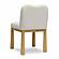 Tiara Cream Performance Velvet Oak Dining Chair by TOV Furniture
