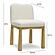 Tiara Cream Performance Velvet Oak Dining Chair by TOV Furniture