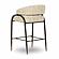 Tatum Taupe Textured Performance Boucle Counter Stool by TOV Furniture