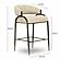 Tatum Taupe Textured Performance Boucle Counter Stool by TOV Furniture