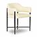 Sezanne Cream Vegan Leather Dining Chair by TOV Furniture