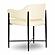 Sezanne Cream Vegan Leather Dining Chair by TOV Furniture