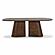 Gladyss Brown Burl Oval 87 inch Dining Table by TOV Furniture
