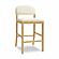 Calla Cream Performance Velvet Counter Stool by TOV Furniture