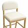 Calla Cream Performance Velvet Counter Stool by TOV Furniture