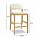 Calla Cream Performance Velvet Counter Stool by TOV Furniture