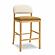 Calla Cognac Performance Velvet Counter Stool by TOV Furniture