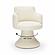 Jeffree Cream Performance Boucle Swivel Dining Chair by TOV Furniture