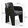 Leo Black Performance Vegan Leather Dining Chair by TOV Furniture