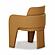 Leo Tan Performance Vegan Leather Dining Chair by TOV Furniture