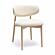 Zinea Cream Performance Textured Velvet Dining Chair by TOV Furniture