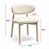 Zinea Cream Performance Textured Velvet Dining Chair by TOV Furniture