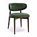 Zinea Forest Green Performance Textured Velvet Dining Chair by TOV Furniture