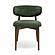 Zinea Forest Green Performance Textured Velvet Dining Chair by TOV Furniture